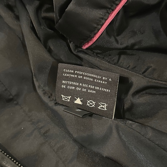 Cole Haan - Women's Lambskin Full Zip Leather Waist Coat - Picture 5 of 5